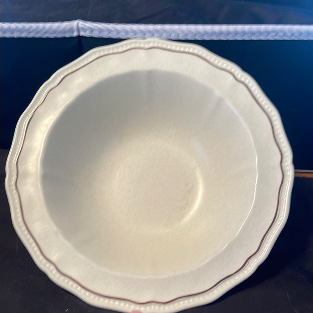 Kensington Staffordshire Ironstone England Canterbury Round Serving Bowl